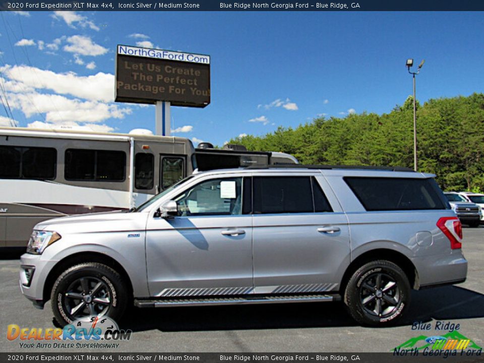 2020 Ford Expedition XLT Max 4x4 Iconic Silver / Medium Stone Photo #2