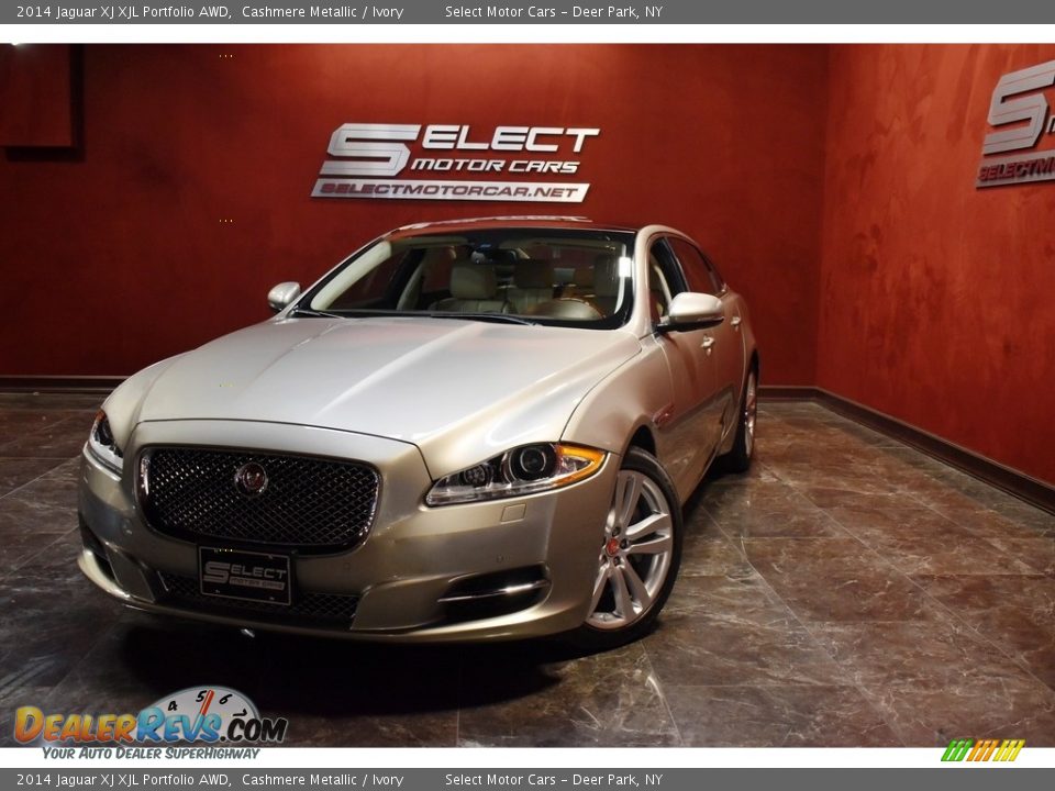 2014 Jaguar XJ XJL Portfolio AWD Cashmere Metallic / Ivory Photo #1