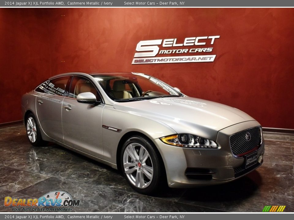 2014 Jaguar XJ XJL Portfolio AWD Cashmere Metallic / Ivory Photo #3