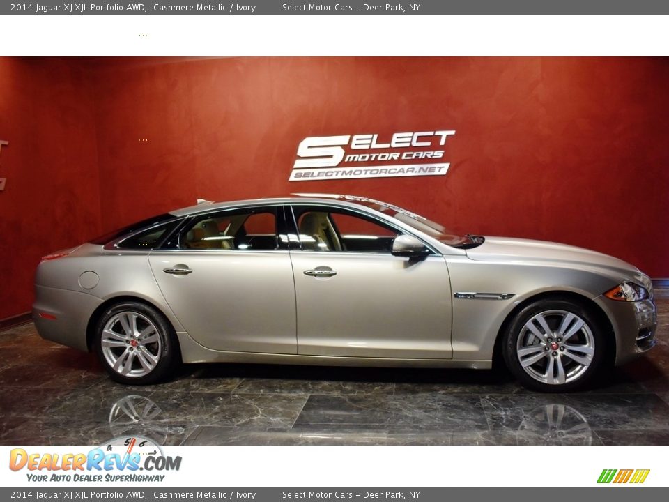 2014 Jaguar XJ XJL Portfolio AWD Cashmere Metallic / Ivory Photo #4