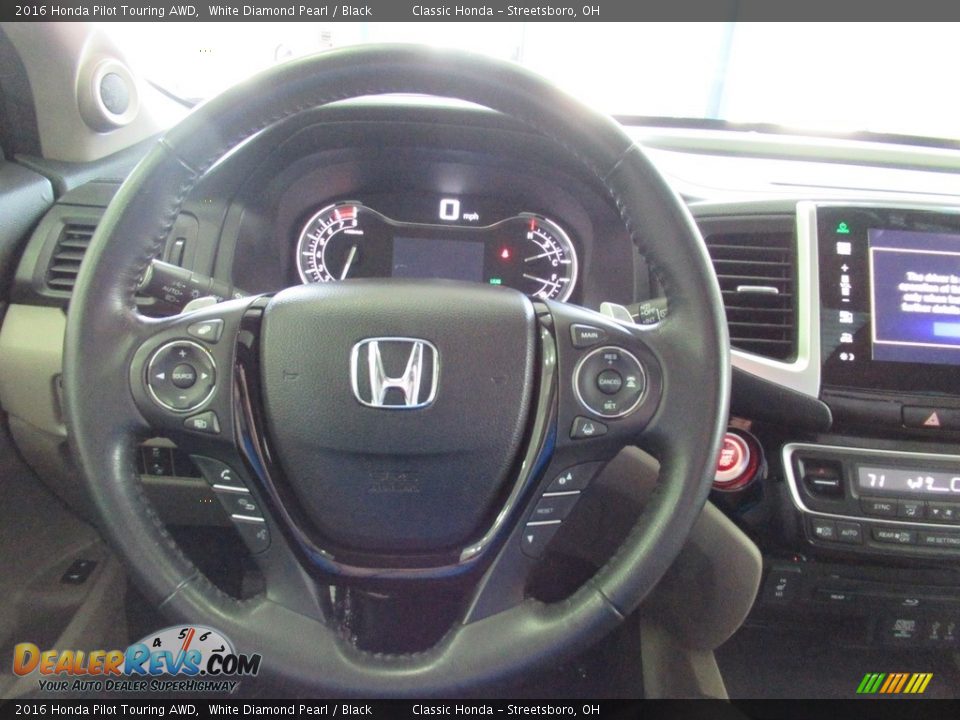 2016 Honda Pilot Touring AWD Steering Wheel Photo #34