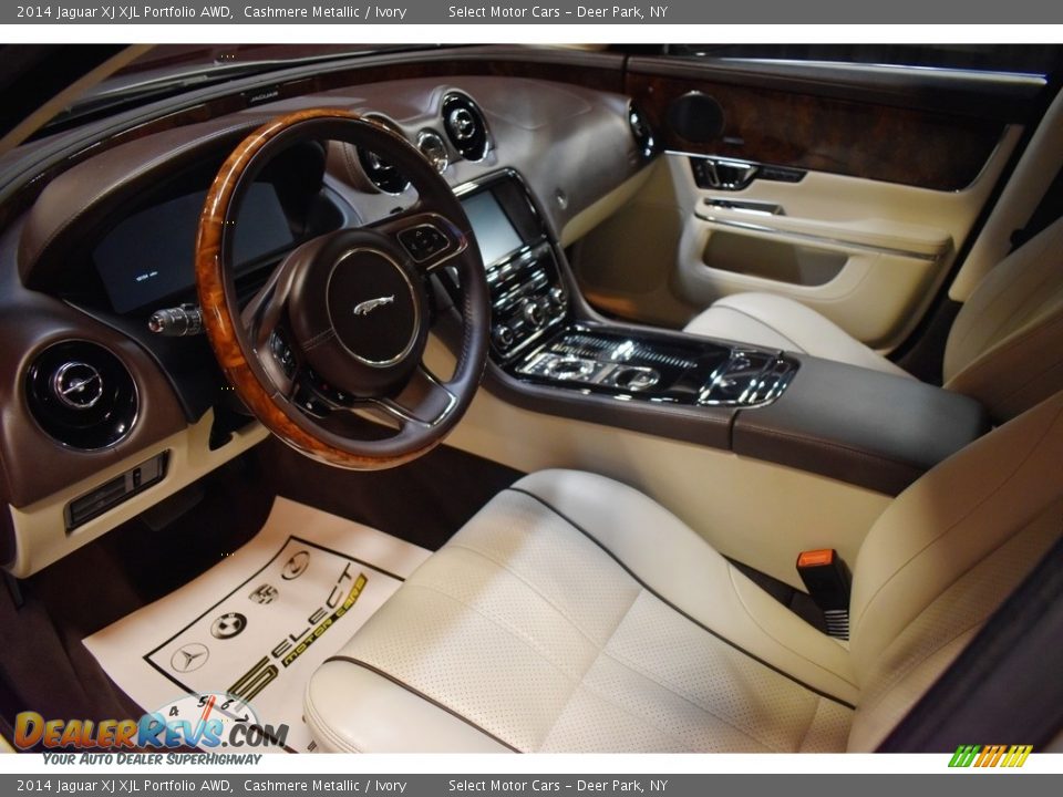 2014 Jaguar XJ XJL Portfolio AWD Cashmere Metallic / Ivory Photo #9