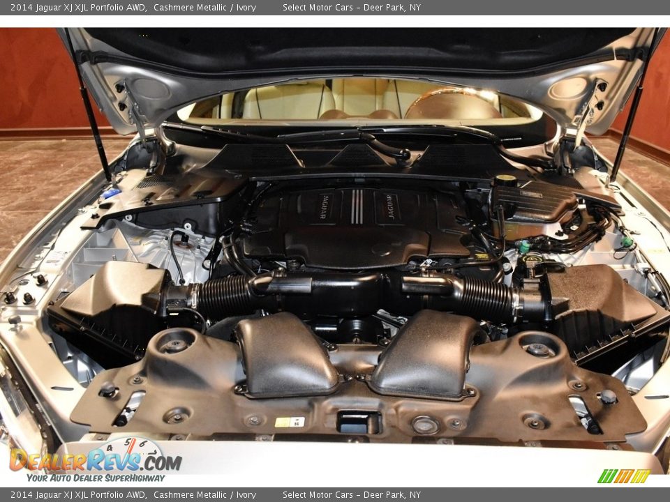 2014 Jaguar XJ XJL Portfolio AWD Cashmere Metallic / Ivory Photo #18