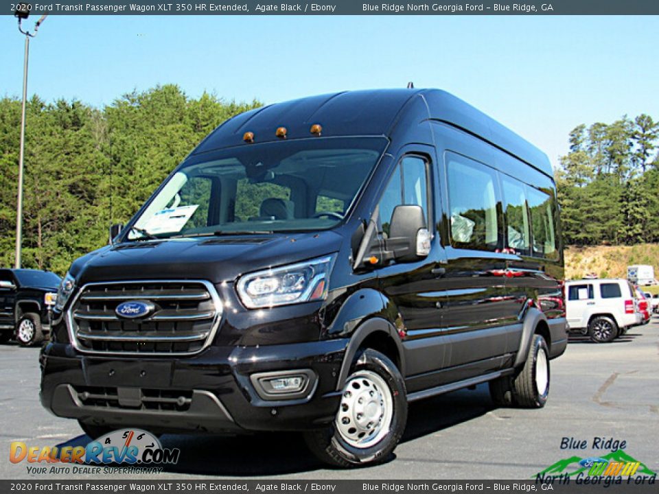 Front 3/4 View of 2020 Ford Transit Passenger Wagon XLT 350 HR Extended Photo #1