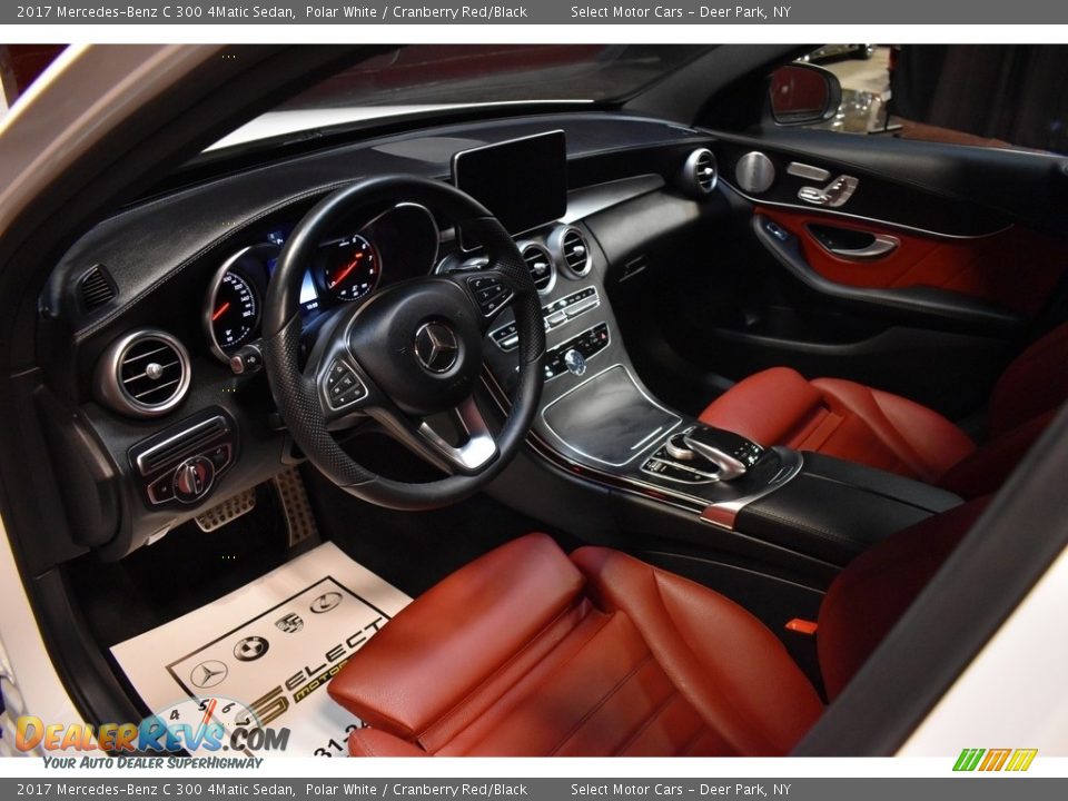 Cranberry Red/Black Interior - 2017 Mercedes-Benz C 300 4Matic Sedan Photo #9