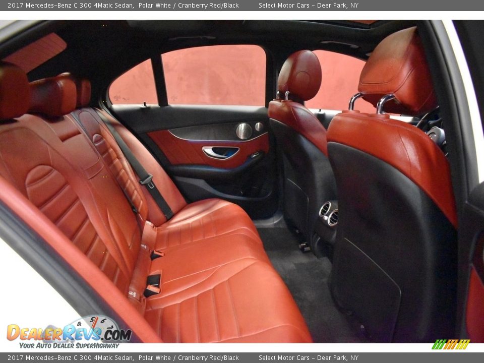 Rear Seat of 2017 Mercedes-Benz C 300 4Matic Sedan Photo #14