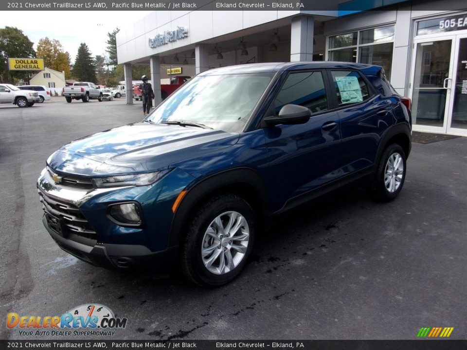 2021 Chevrolet TrailBlazer LS AWD Pacific Blue Metallic / Jet Black Photo #1