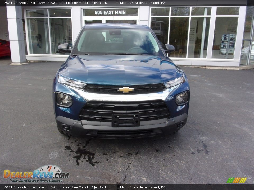 2021 Chevrolet TrailBlazer LS AWD Pacific Blue Metallic / Jet Black Photo #2