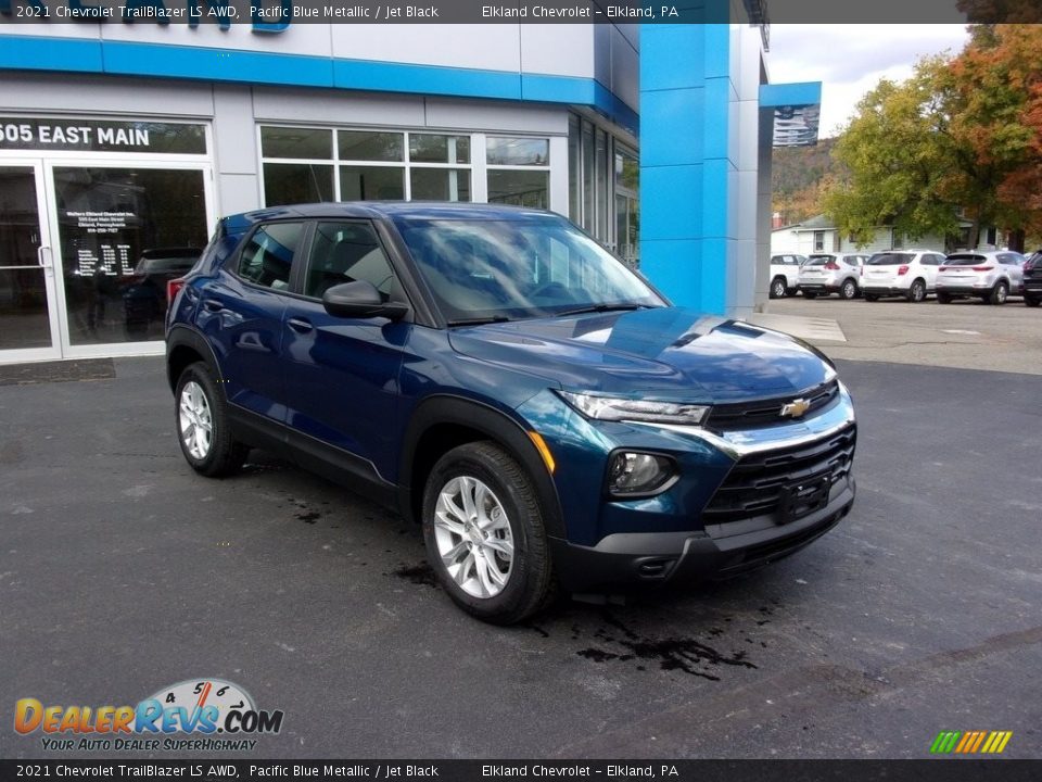 2021 Chevrolet TrailBlazer LS AWD Pacific Blue Metallic / Jet Black Photo #3