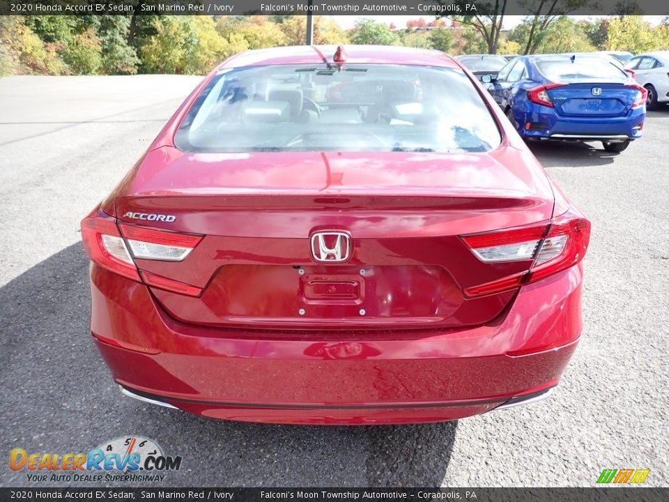 2020 Honda Accord EX Sedan San Marino Red / Ivory Photo #3