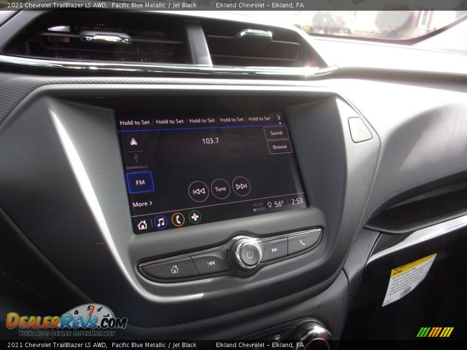 2021 Chevrolet TrailBlazer LS AWD Pacific Blue Metallic / Jet Black Photo #23