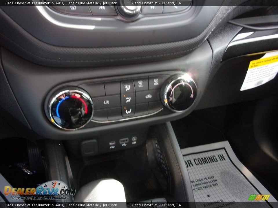 2021 Chevrolet TrailBlazer LS AWD Pacific Blue Metallic / Jet Black Photo #25