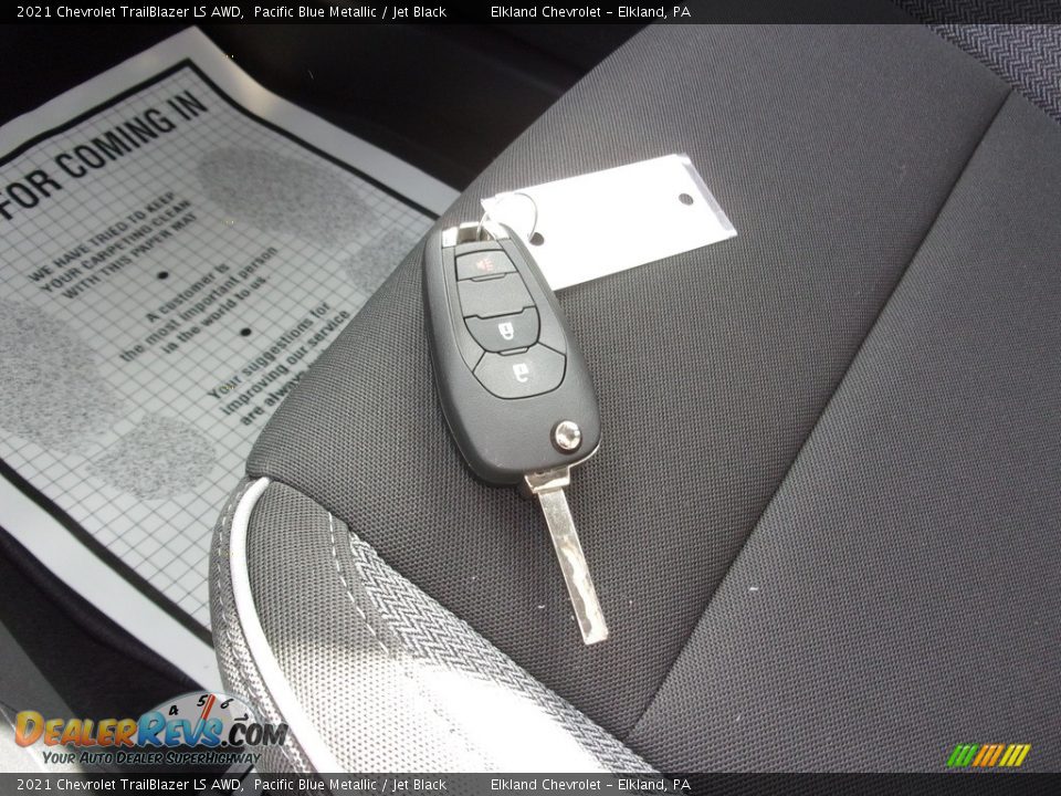 2021 Chevrolet TrailBlazer LS AWD Pacific Blue Metallic / Jet Black Photo #32