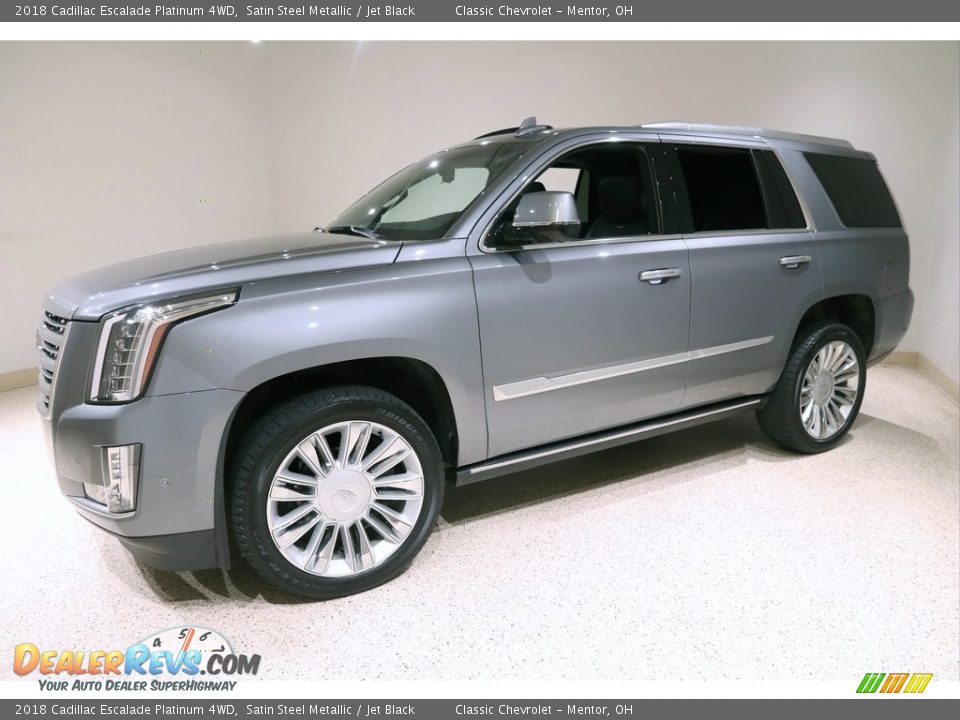 Satin Steel Metallic 2018 Cadillac Escalade Platinum 4WD Photo #3