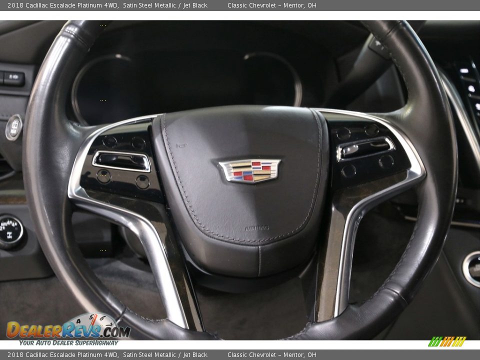 2018 Cadillac Escalade Platinum 4WD Steering Wheel Photo #12