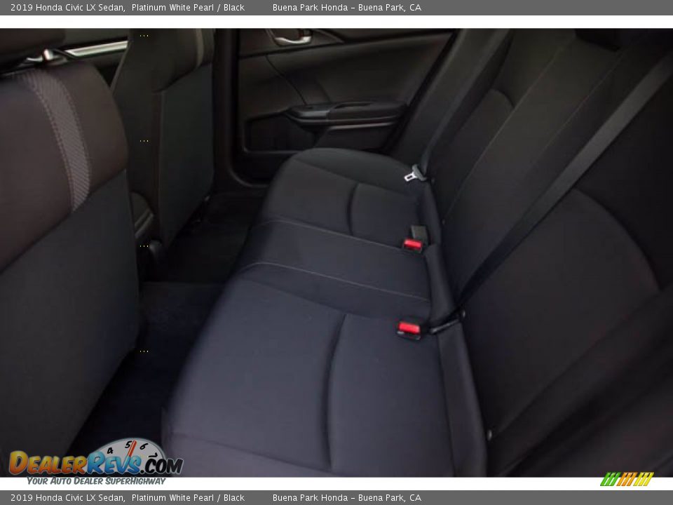 2019 Honda Civic LX Sedan Platinum White Pearl / Black Photo #4