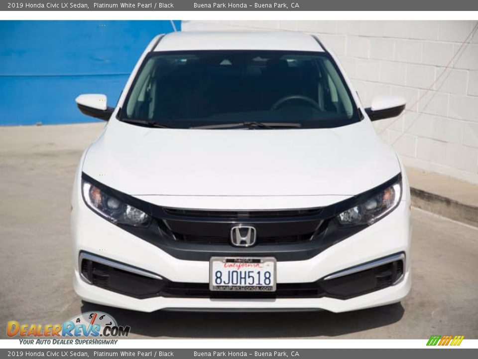 2019 Honda Civic LX Sedan Platinum White Pearl / Black Photo #7