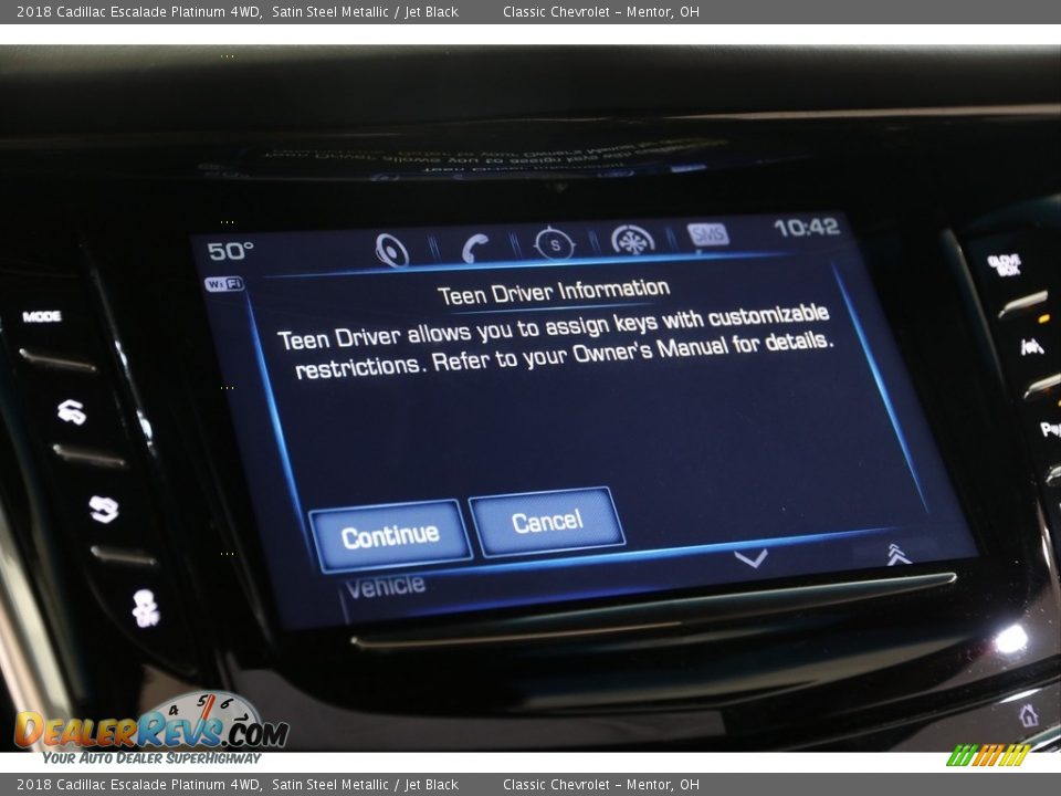 2018 Cadillac Escalade Platinum 4WD Satin Steel Metallic / Jet Black Photo #23