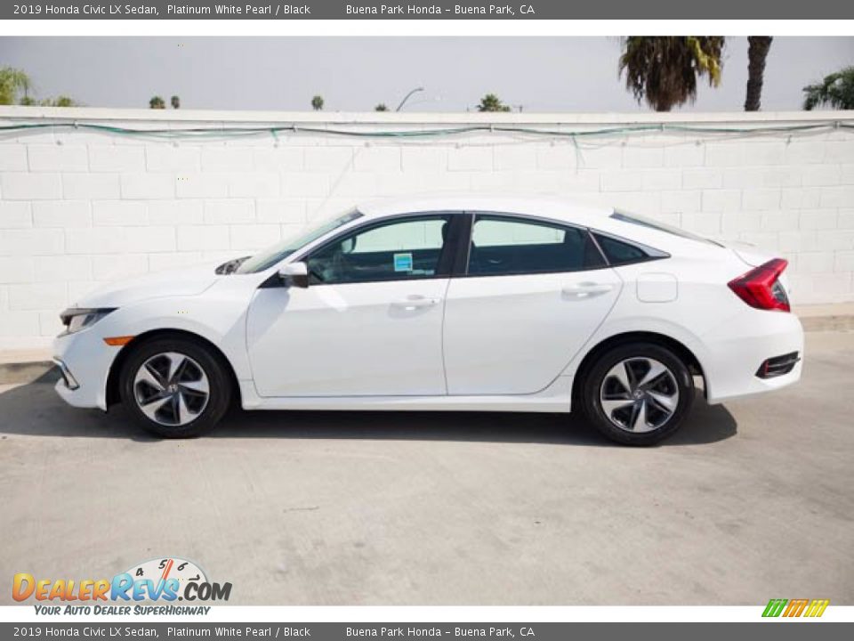 2019 Honda Civic LX Sedan Platinum White Pearl / Black Photo #10