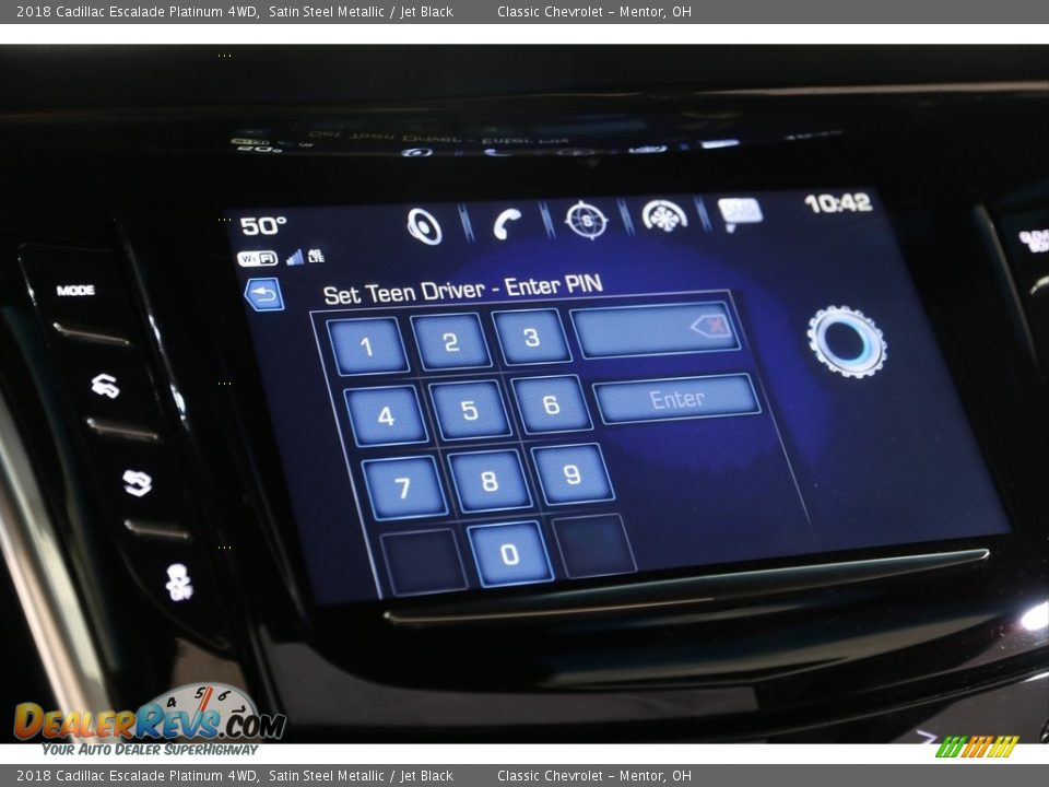 2018 Cadillac Escalade Platinum 4WD Satin Steel Metallic / Jet Black Photo #24