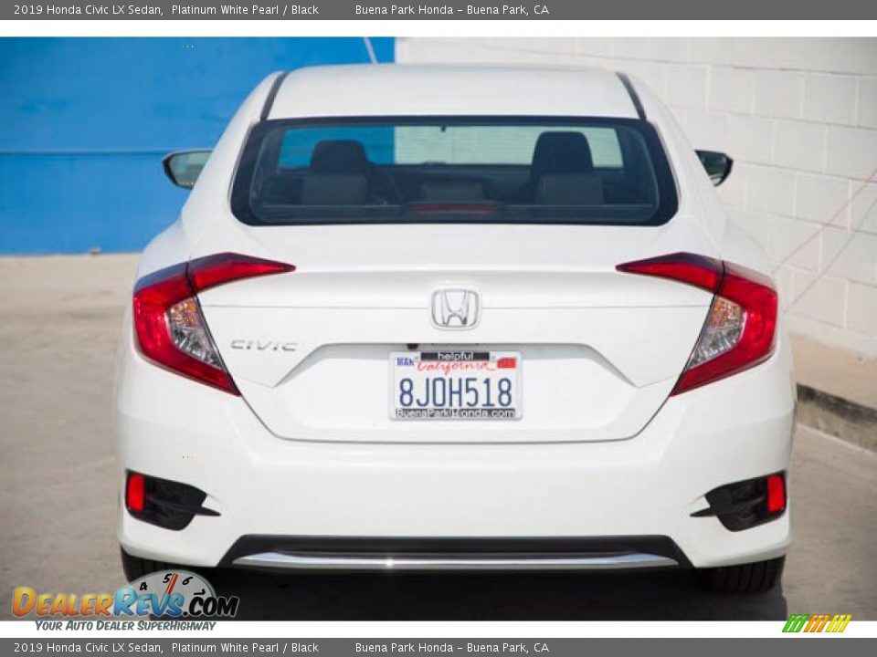 2019 Honda Civic LX Sedan Platinum White Pearl / Black Photo #11