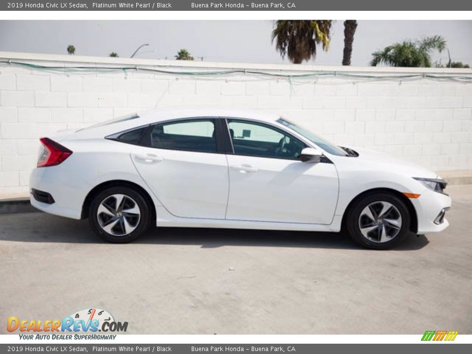 2019 Honda Civic LX Sedan Platinum White Pearl / Black Photo #14