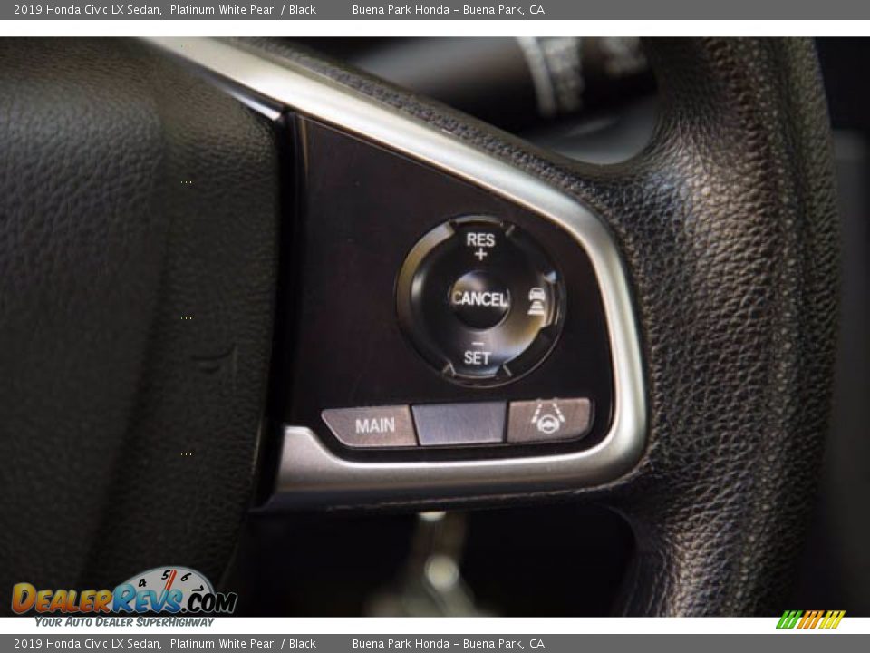 2019 Honda Civic LX Sedan Platinum White Pearl / Black Photo #17