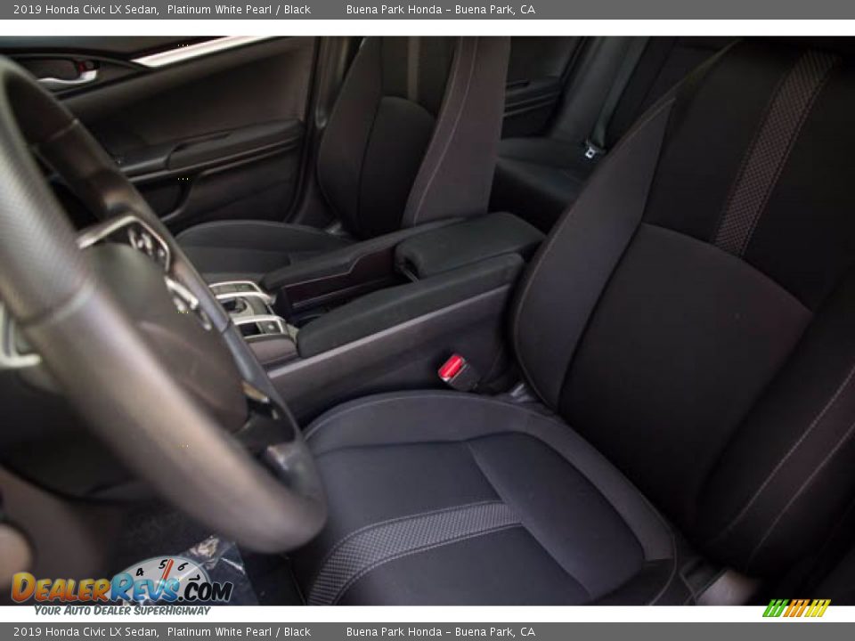 2019 Honda Civic LX Sedan Platinum White Pearl / Black Photo #18