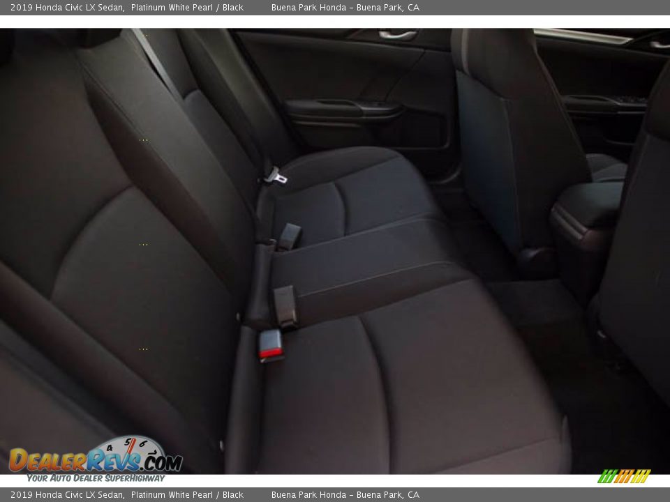 2019 Honda Civic LX Sedan Platinum White Pearl / Black Photo #21