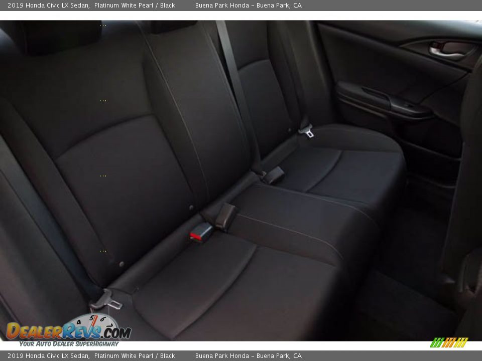 2019 Honda Civic LX Sedan Platinum White Pearl / Black Photo #22