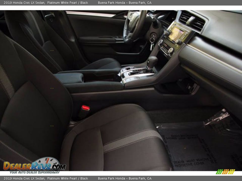 2019 Honda Civic LX Sedan Platinum White Pearl / Black Photo #23