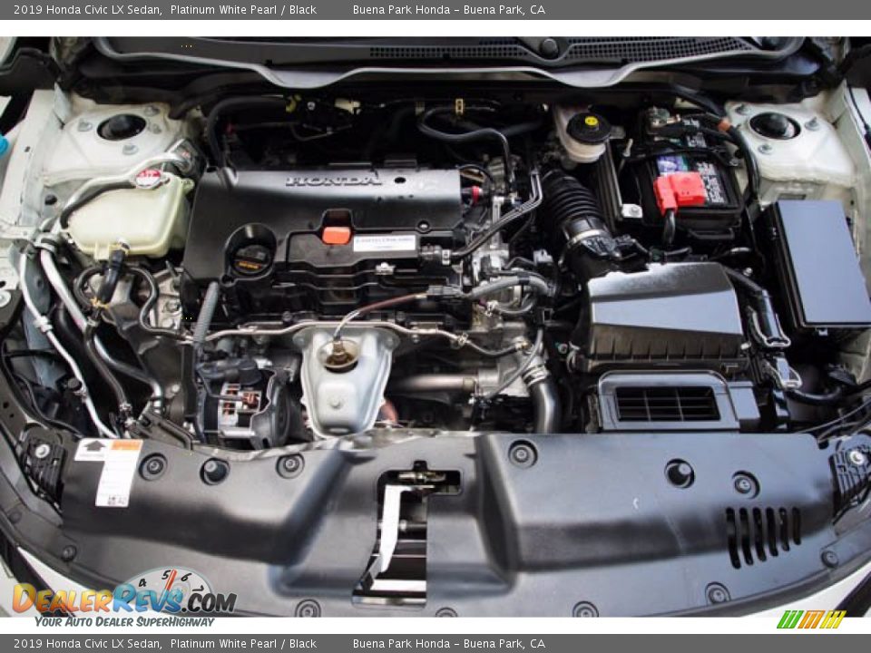 2019 Honda Civic LX Sedan Platinum White Pearl / Black Photo #33