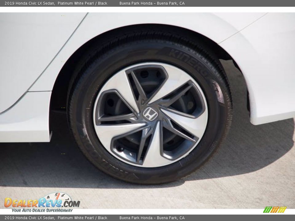 2019 Honda Civic LX Sedan Platinum White Pearl / Black Photo #36