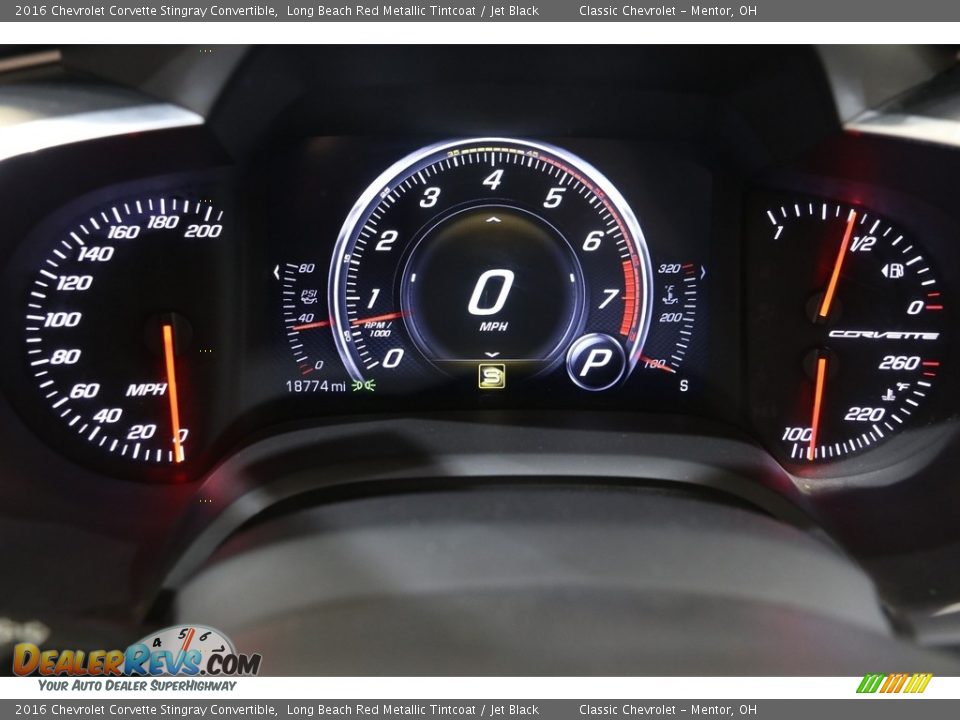 2016 Chevrolet Corvette Stingray Convertible Gauges Photo #11