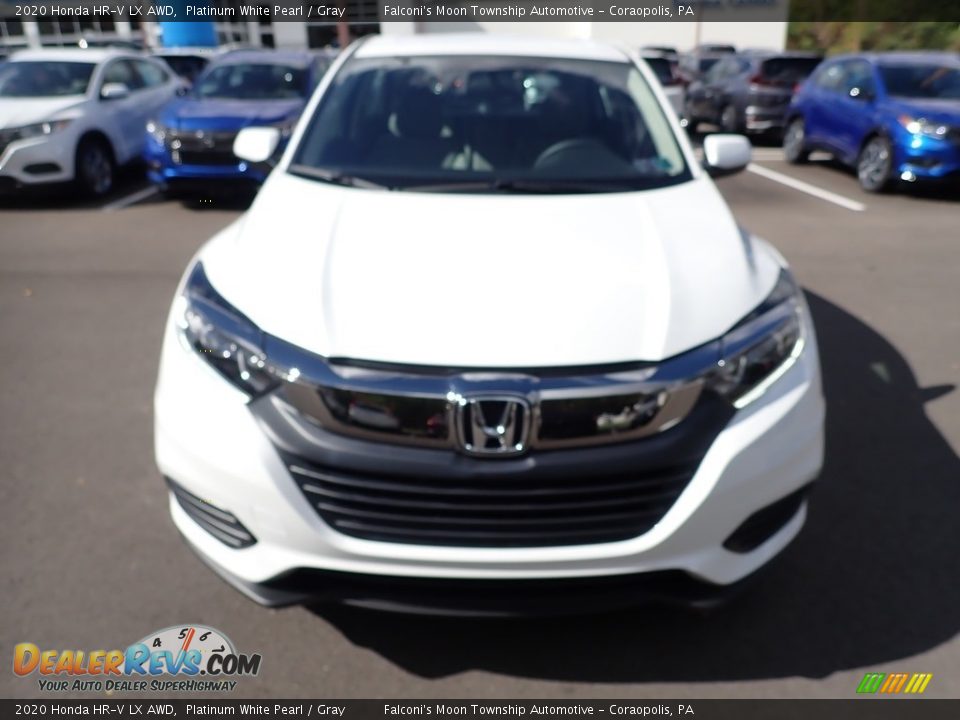 2020 Honda HR-V LX AWD Platinum White Pearl / Gray Photo #7