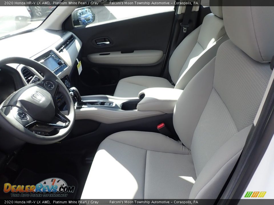 2020 Honda HR-V LX AWD Platinum White Pearl / Gray Photo #8