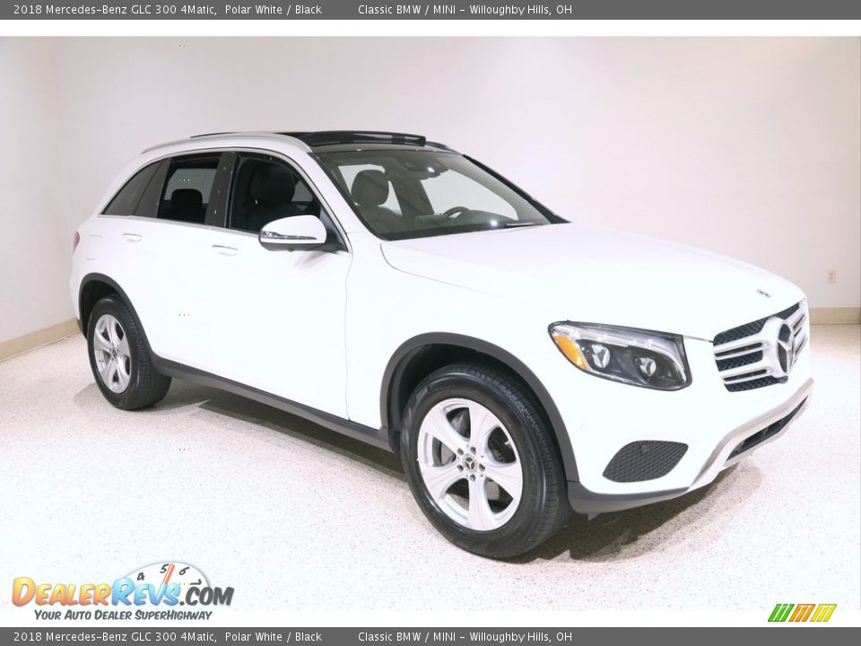 2018 Mercedes-Benz GLC 300 4Matic Polar White / Black Photo #1