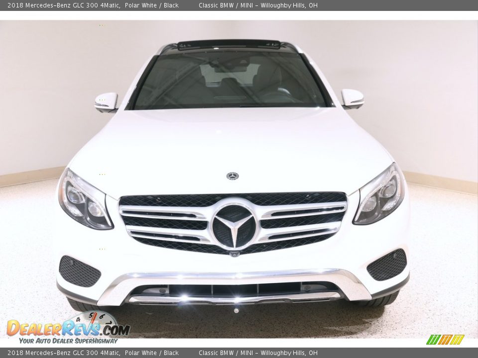 2018 Mercedes-Benz GLC 300 4Matic Polar White / Black Photo #2