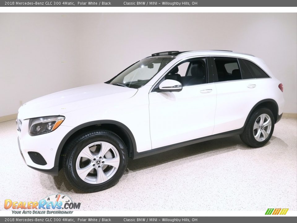 2018 Mercedes-Benz GLC 300 4Matic Polar White / Black Photo #3