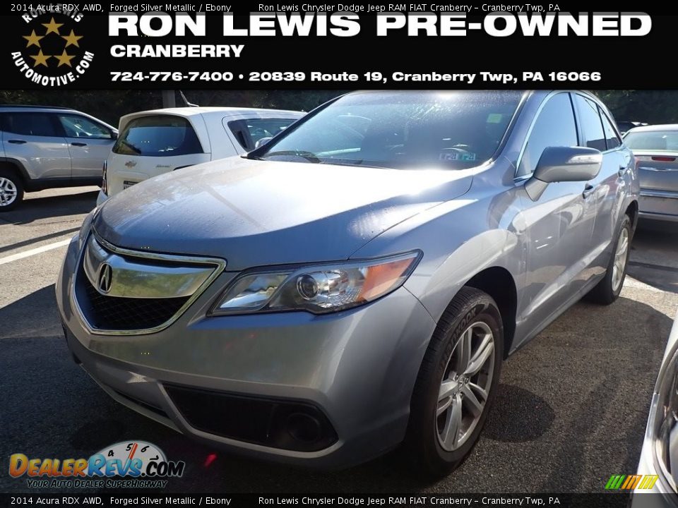 2014 Acura RDX AWD Forged Silver Metallic / Ebony Photo #1