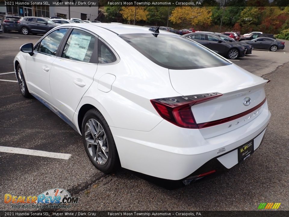 2021 Hyundai Sonata SEL Hyper White / Dark Gray Photo #6
