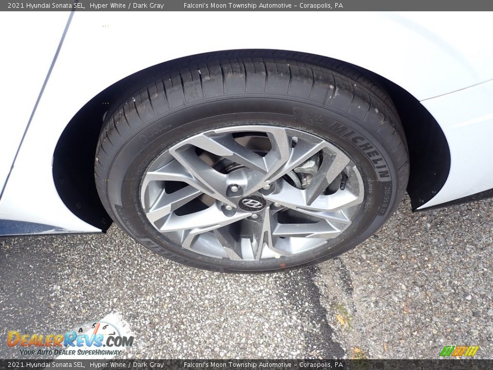 2021 Hyundai Sonata SEL Hyper White / Dark Gray Photo #7