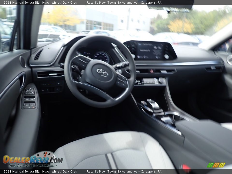 2021 Hyundai Sonata SEL Hyper White / Dark Gray Photo #9