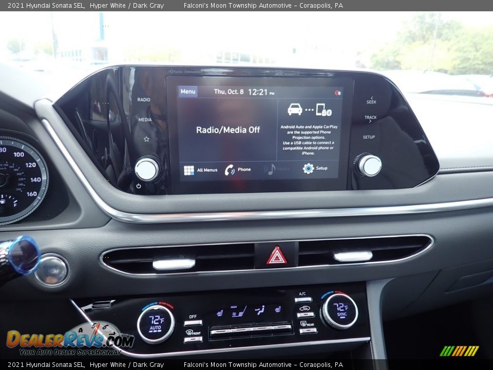 2021 Hyundai Sonata SEL Hyper White / Dark Gray Photo #13