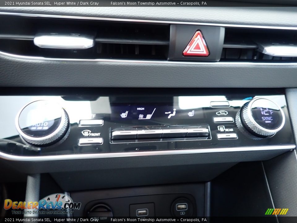 2021 Hyundai Sonata SEL Hyper White / Dark Gray Photo #15