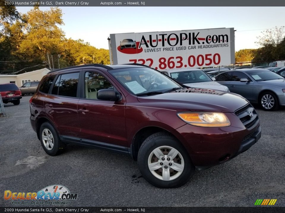 2009 Hyundai Santa Fe GLS Dark Cherry / Gray Photo #1