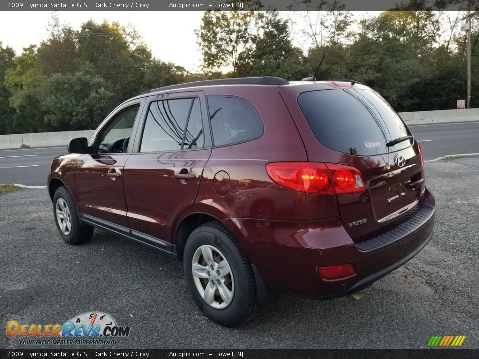 2009 Hyundai Santa Fe GLS Dark Cherry / Gray Photo #5