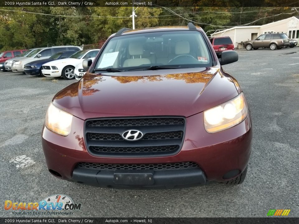 2009 Hyundai Santa Fe GLS Dark Cherry / Gray Photo #7