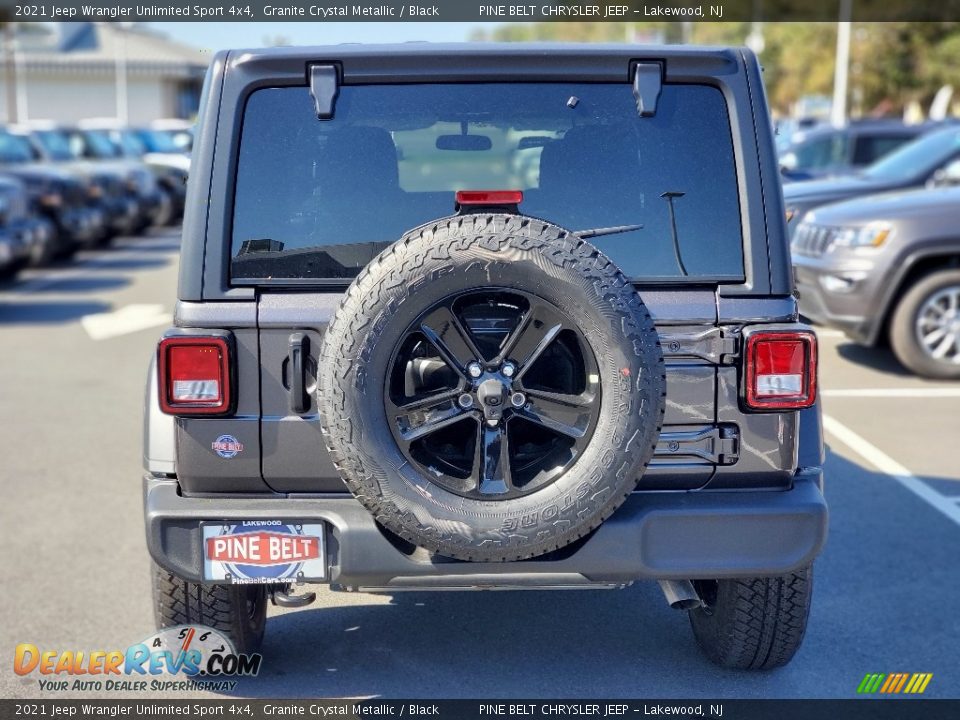 2021 Jeep Wrangler Unlimited Sport 4x4 Granite Crystal Metallic / Black Photo #7