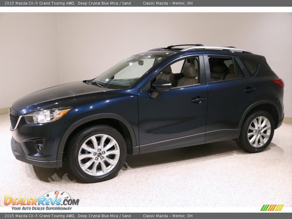 Deep Crystal Blue Mica 2015 Mazda CX-5 Grand Touring AWD Photo #3